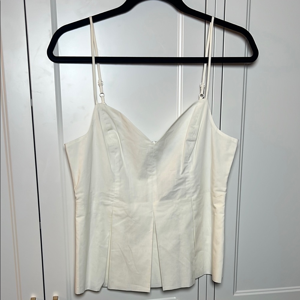 Express White peplum Camisole Top
